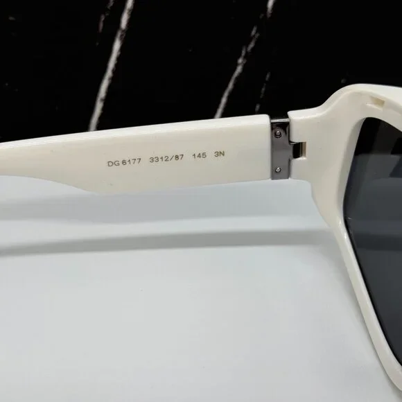 NEW DOLCE&GABBANA DG6177 3312/87 SUNGLASSES SHIELD WHITE  display picture 1